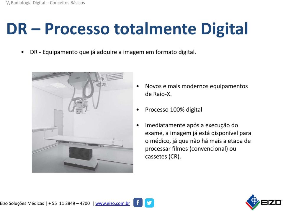 Processo 100% digital Imediatamente após a execução do exame, a imagem já está