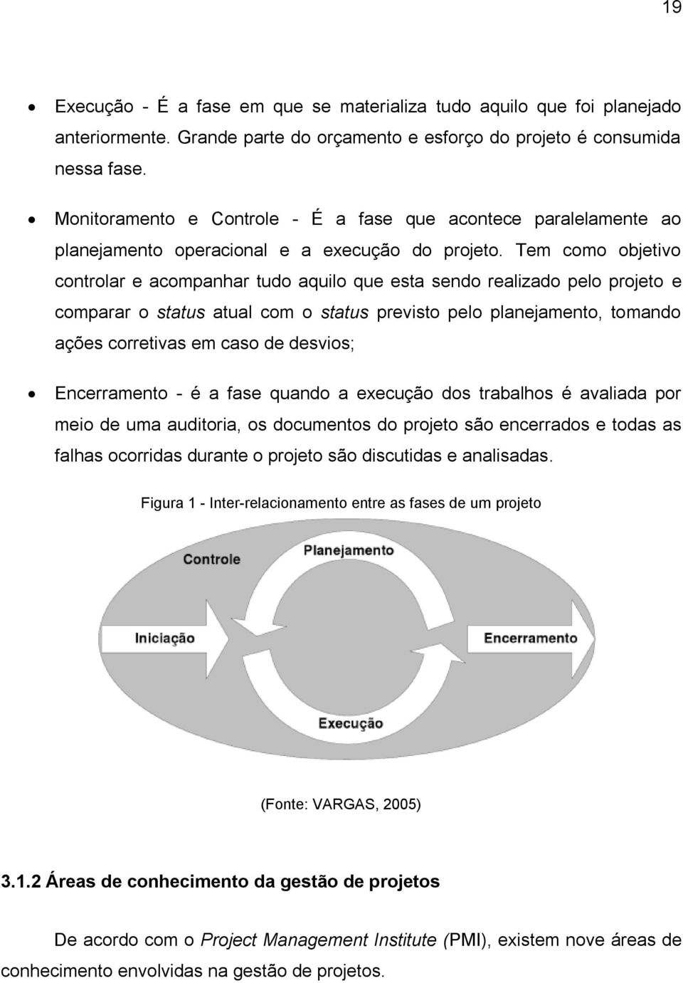 Tem como objetivo controlar e acompanhar tudo aquilo que esta sendo realizado pelo projeto e comparar o status atual com o status previsto pelo planejamento, tomando ações corretivas em caso de