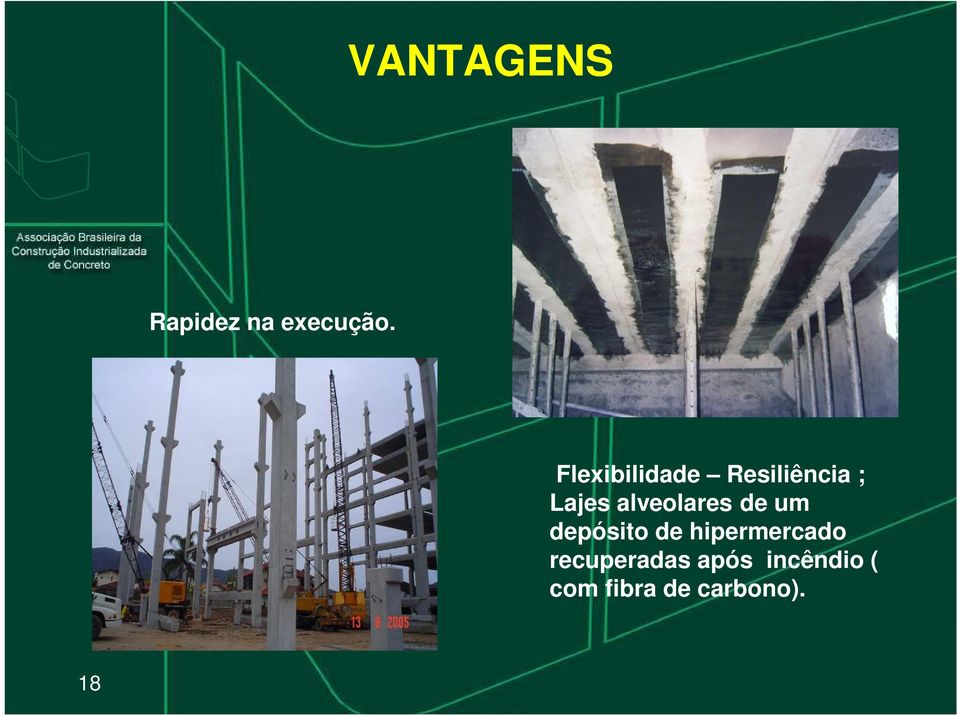 alveolares de um depósito de