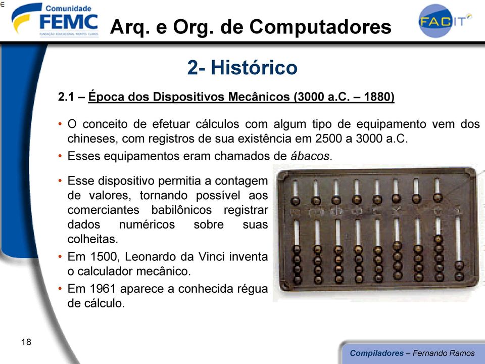 dos Dispositivos Mecâ