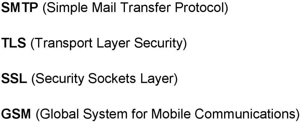 Security) SSL (Security Sockets