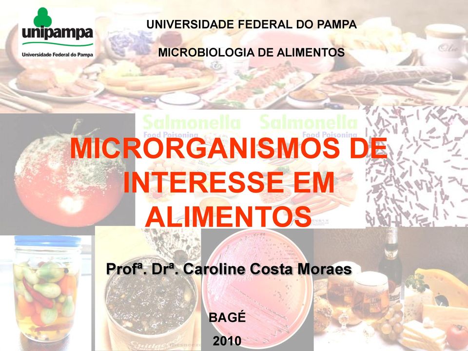 MICRORGANISMOS DE INTERESSE EM