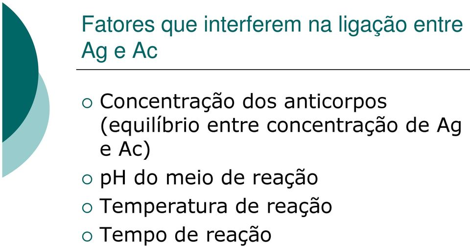 entre concentração de Ag e Ac) ph do meio de