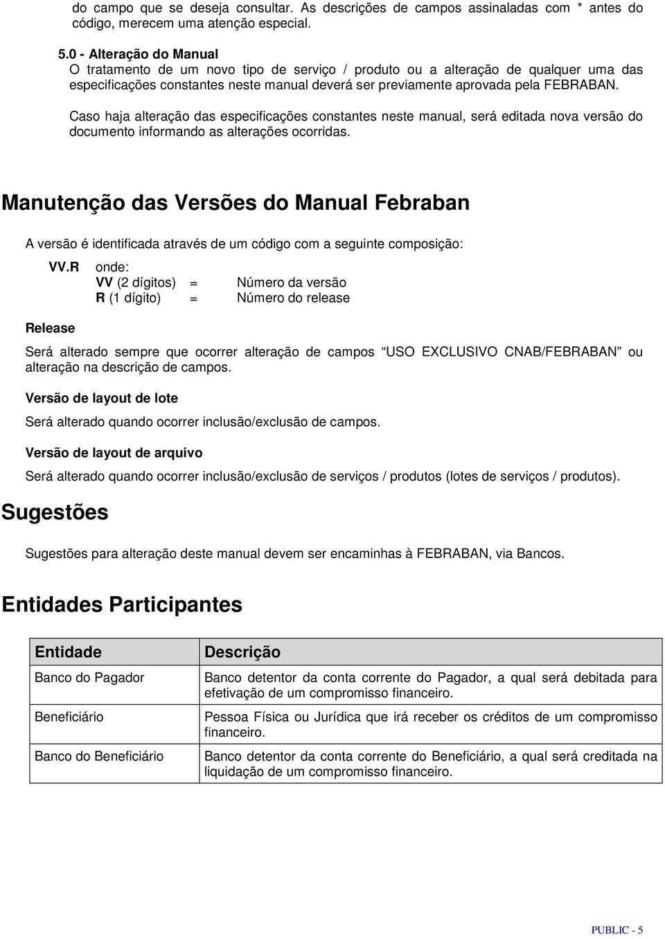 Caso haja alteração das especificações constantes neste manual, será editada nova versão do documento informando as alterações ocorridas.