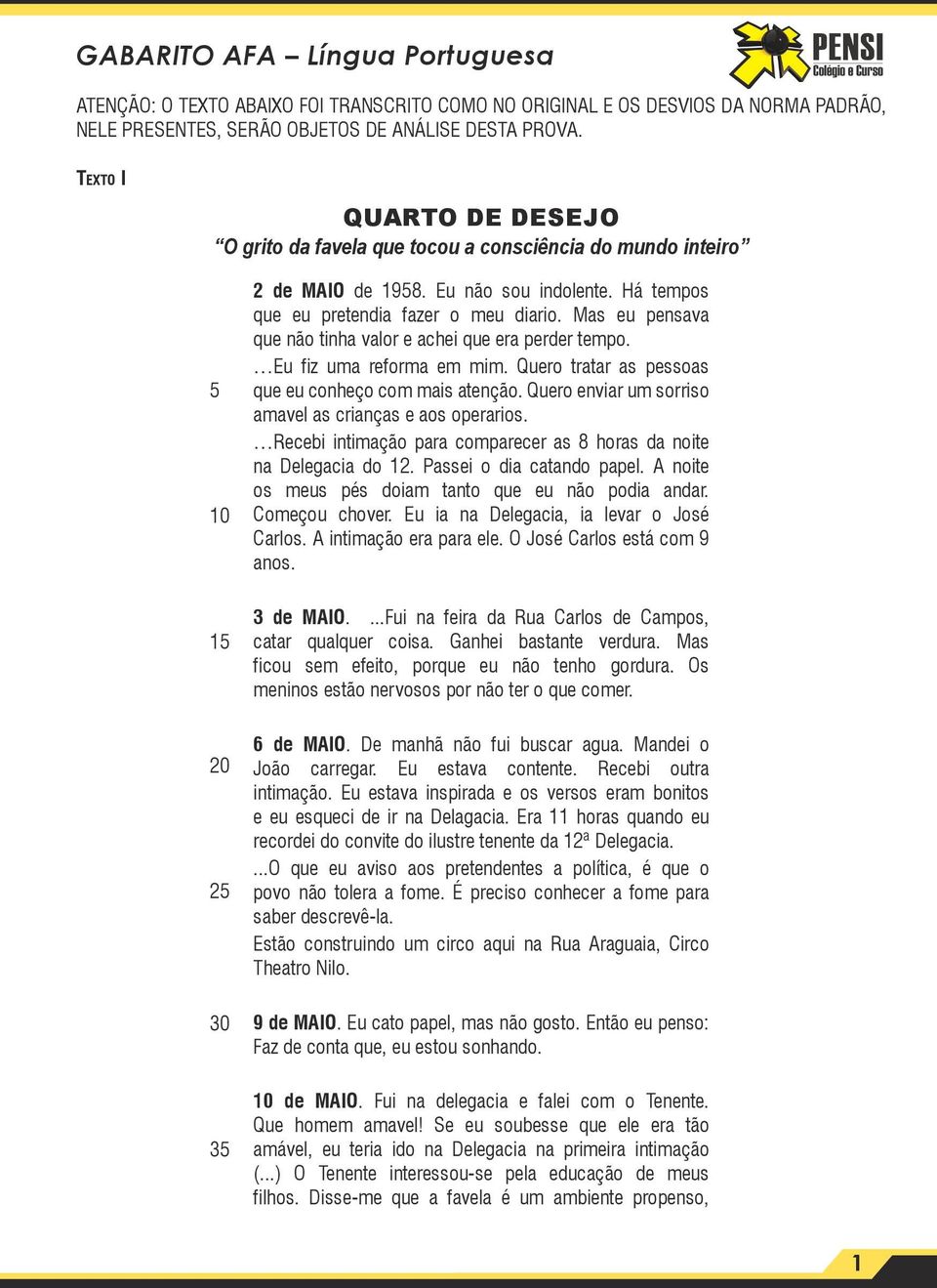 Mas eu pensava que não tinha valor e achei que era perder tempo. Eu fiz uma reforma em mim. Quero tratar as pessoas que eu conheço com mais atenção.