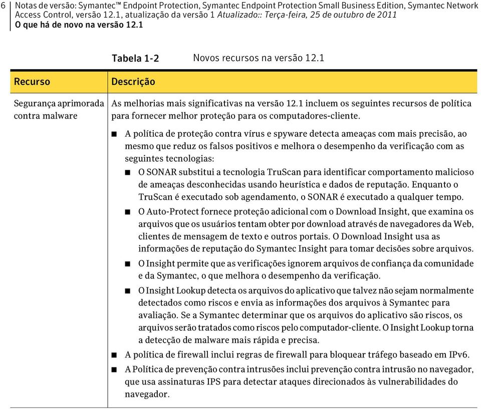 1 incluem os seguintes recursos de política para fornecer melhor proteção para os computadores-cliente.