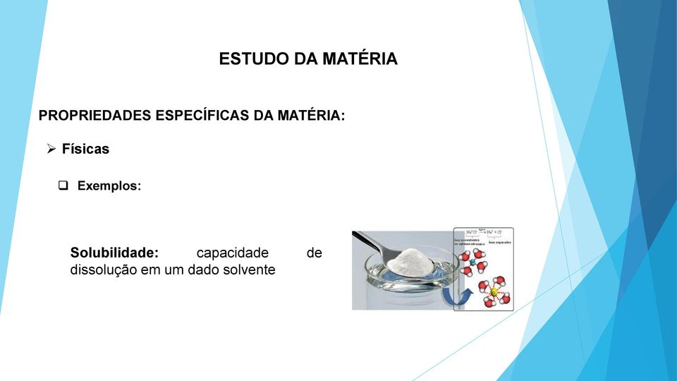 Solubilidade: capacidade de