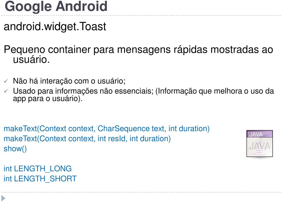 melhora o uso da app para o usuário).