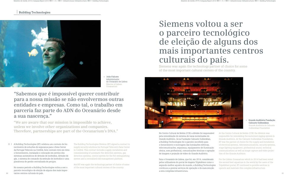 Siemens was again the technology partner of choice for some of the most important cultural centers of the country.