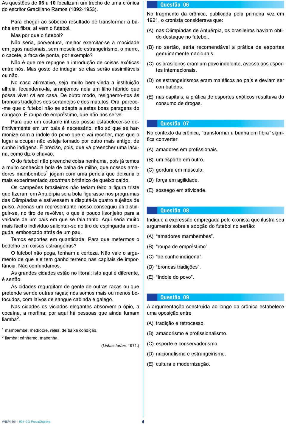 Não é que me repugne a introdução de coisas exóticas entre nós. Mas gosto de indagar se elas serão assimiláveis ou não.