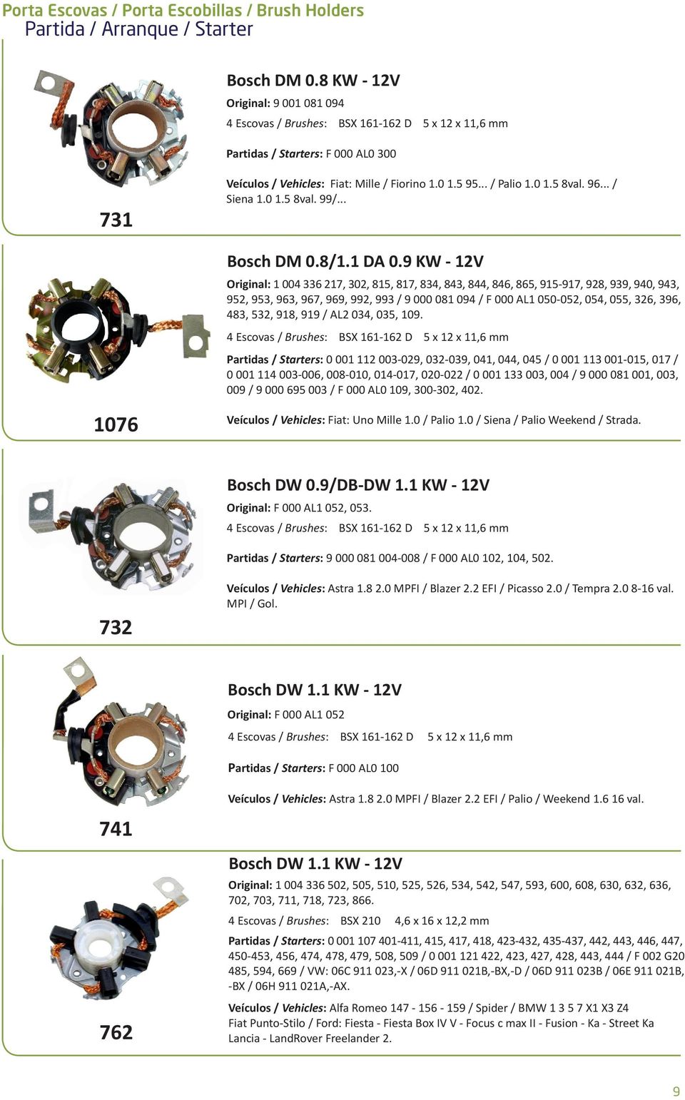 96... / Siena 1.0 1.5 8val. 99/... Bosch DM 0.8/1.1 DA 0.