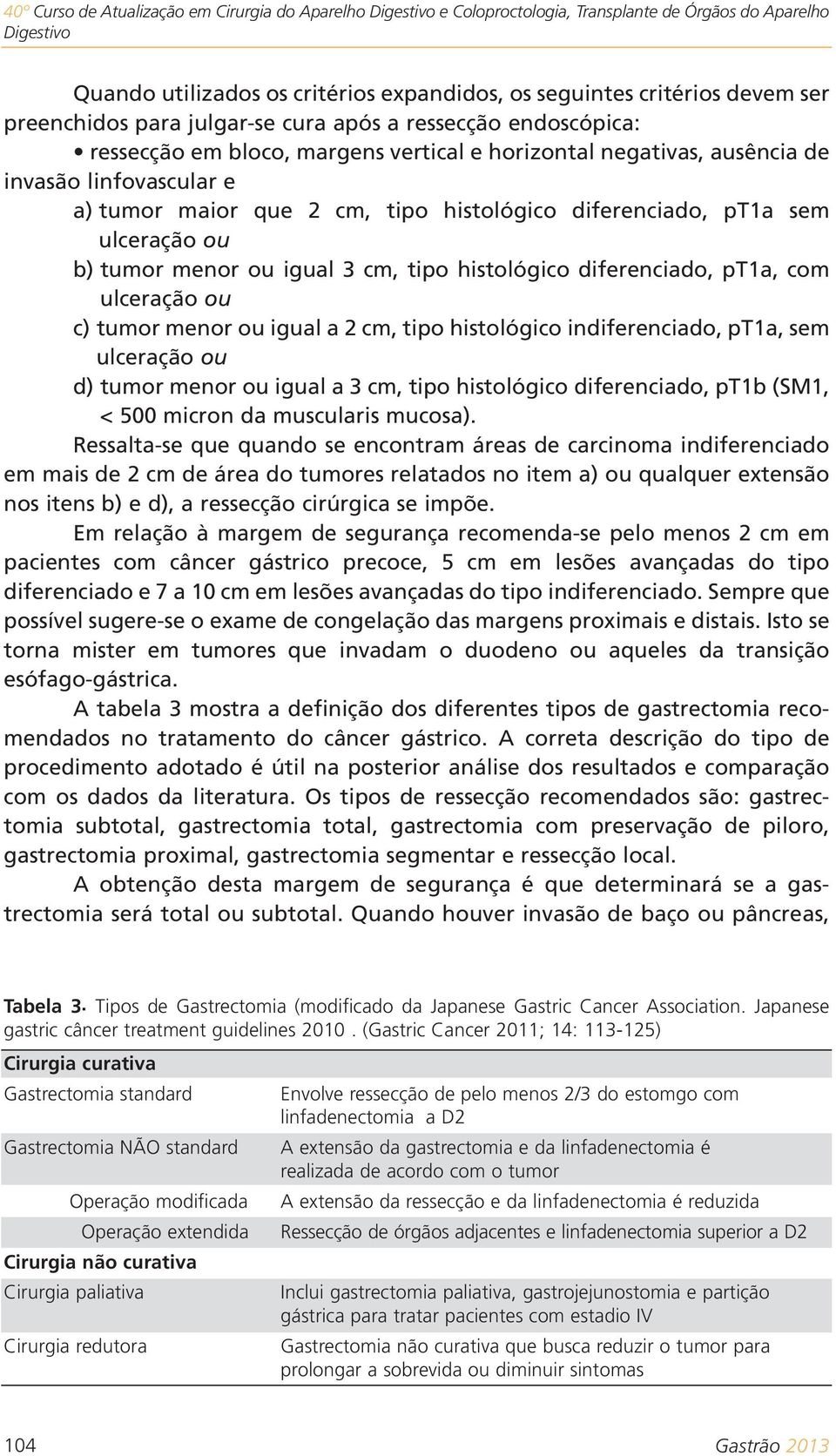 pt1a sem ulceração ou b) tumor menor ou igual 3 cm, tipo histológico diferenciado, pt1a, com ulceração ou c) tumor menor ou igual a 2 cm, tipo histológico indiferenciado, pt1a, sem ulceração ou d)