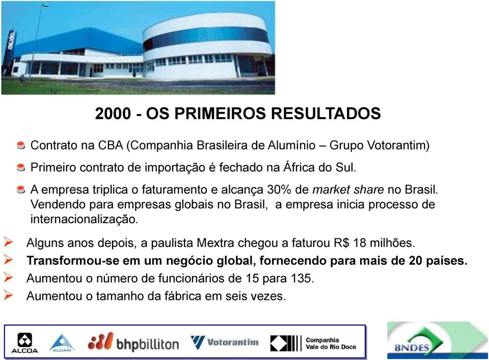 Vendendo para empresas globais no Brasil, a empresa inicia processo de internacionalização.