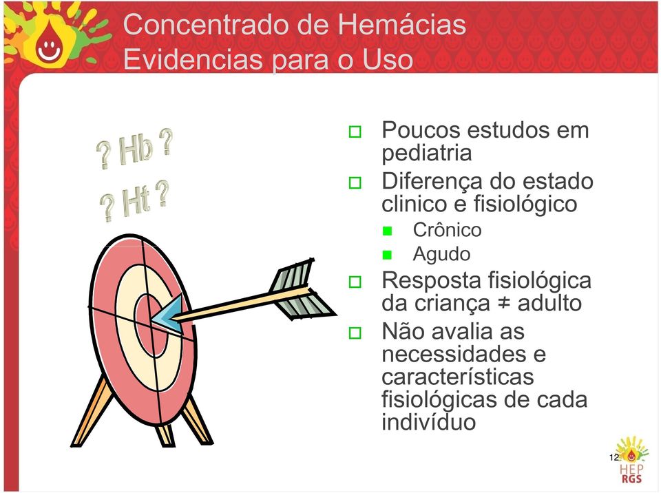 Crônico Agudo Resposta fisiológica da criança adulto Não