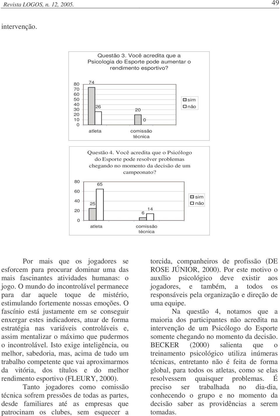 8 65 6 4 25 6 14 sim não atleta comissão técnica Por mais que os jogadores se esforcem para procurar dominar uma das mais fascinantes atividades humanas: o jogo.