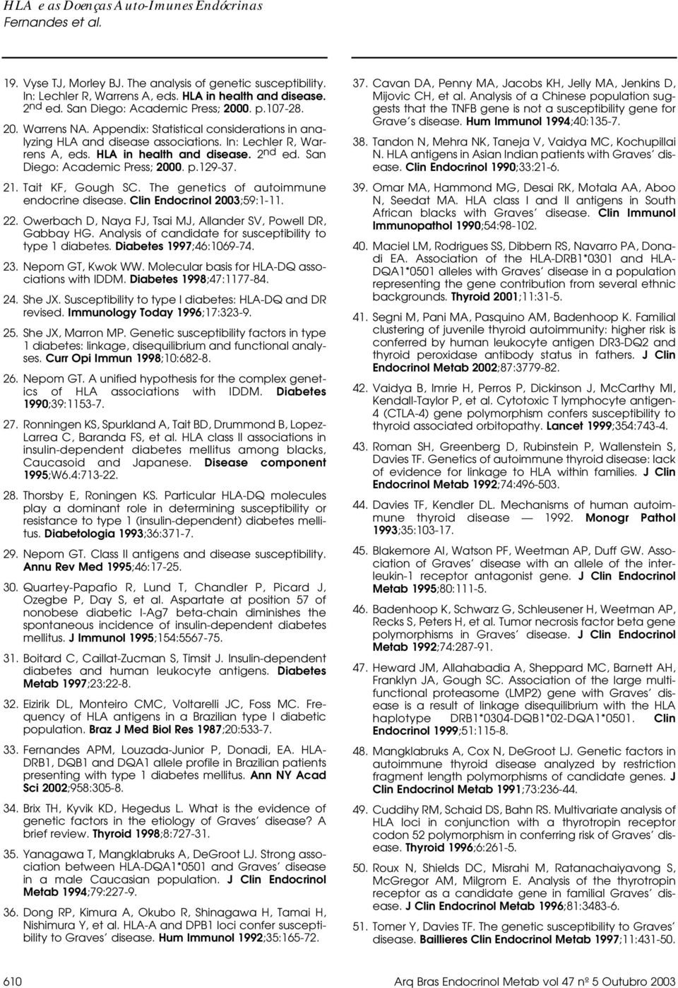 Tait KF, Gough SC. The genetics of autoimmune endocrine disease. Clin Endocrinol 2003;59:1-11. 22. Owerbach D, Naya FJ, Tsai MJ, Allander SV, Powell DR, Gabbay HG.