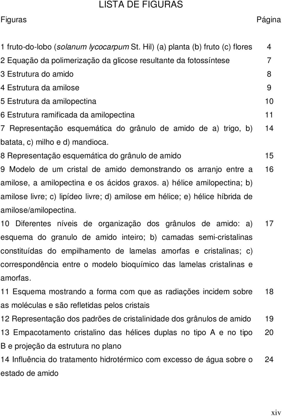 ramificada da amilopectina 11 7 Representação esquemática do grânulo de amido de a) trigo, b) 14 batata, c) milho e d) mandioca.