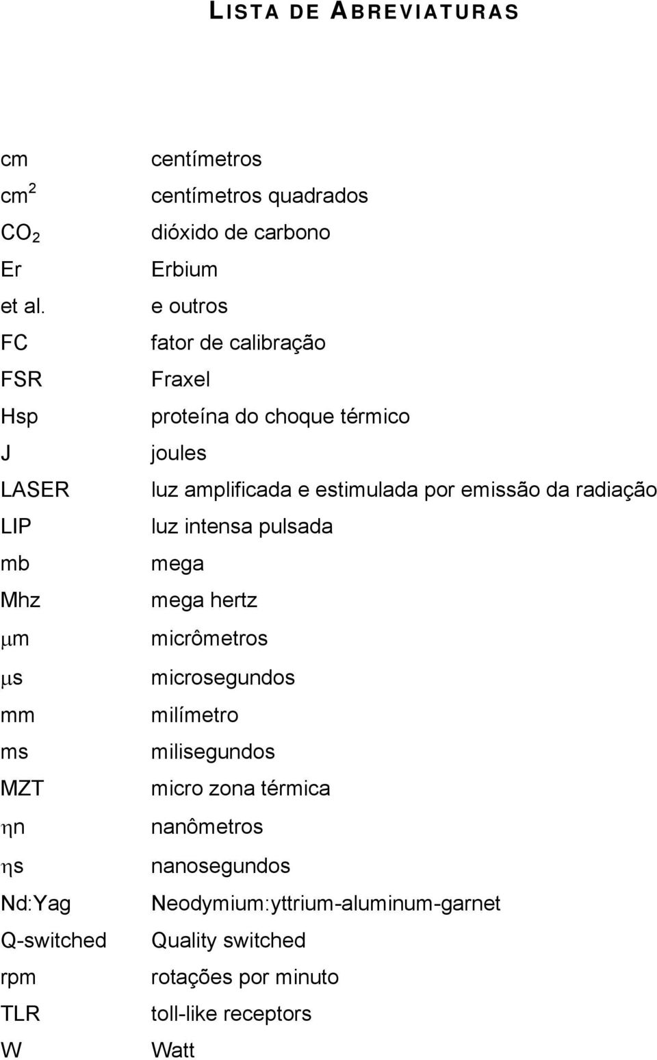 Erbium e outros fator de calibração Fraxel proteína do choque térmico joules luz amplificada e estimulada por emissão da radiação luz