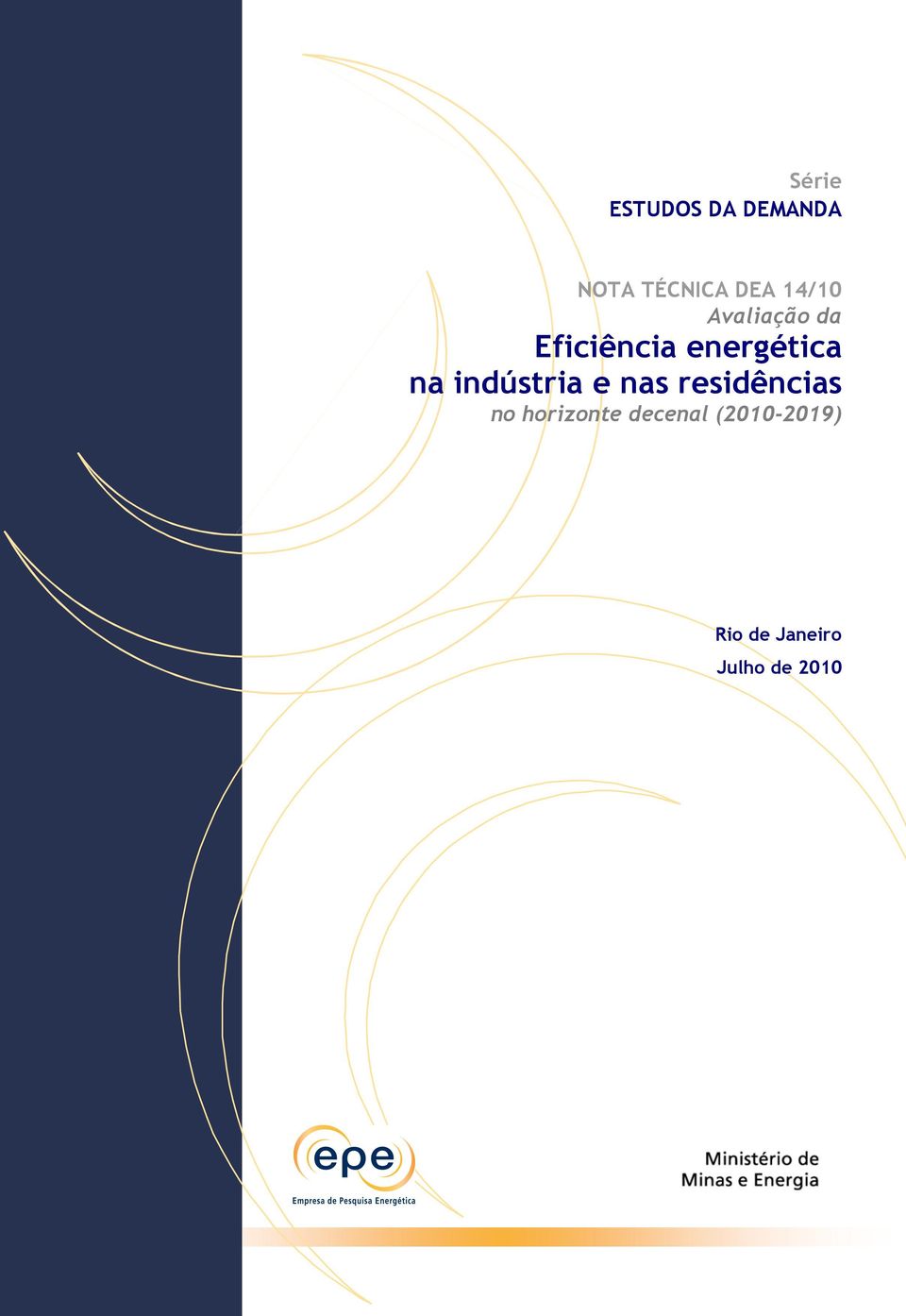 indústria e nas residências no horizonte