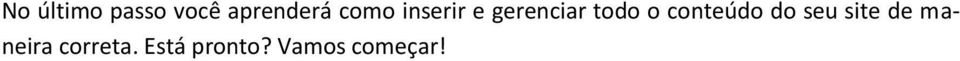 conteúdo do seu site de maneira