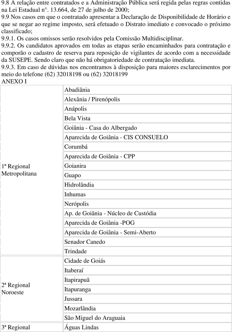 Os casos omissos serão resolvidos pela Comissão Multidisciplinar. 9.9.2.