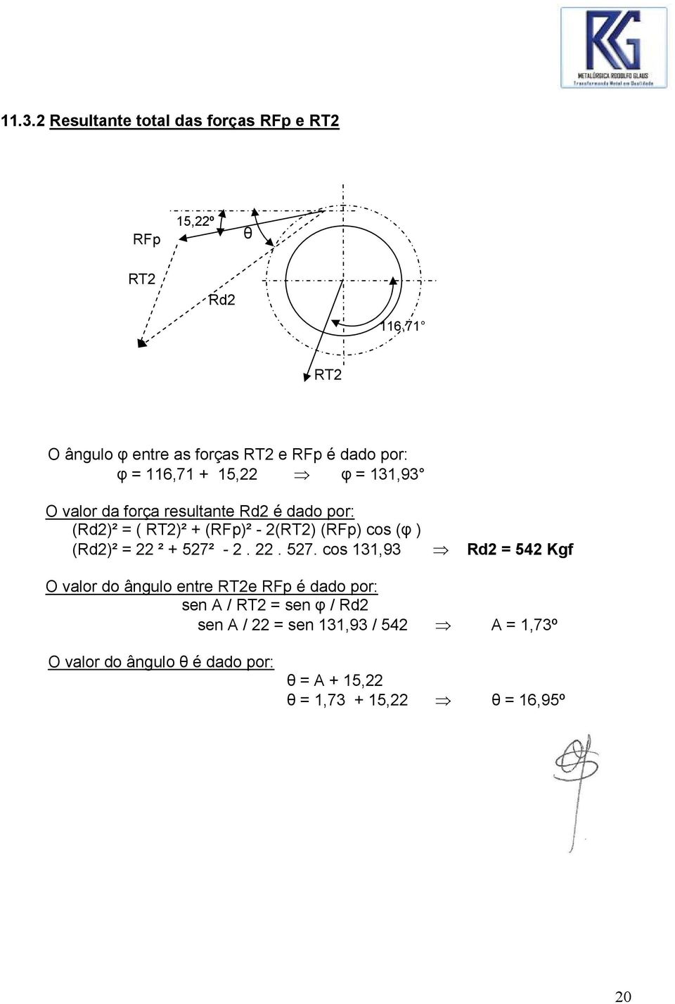 (φ ) (Rd2)² = 22 ² + 527²