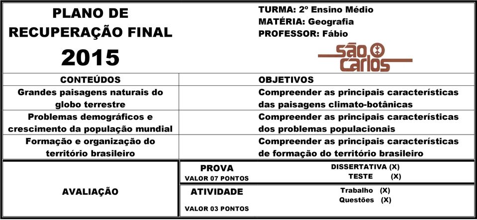 brasileiro das paisagens climato-botânicas dos problemas populacionais de formação do