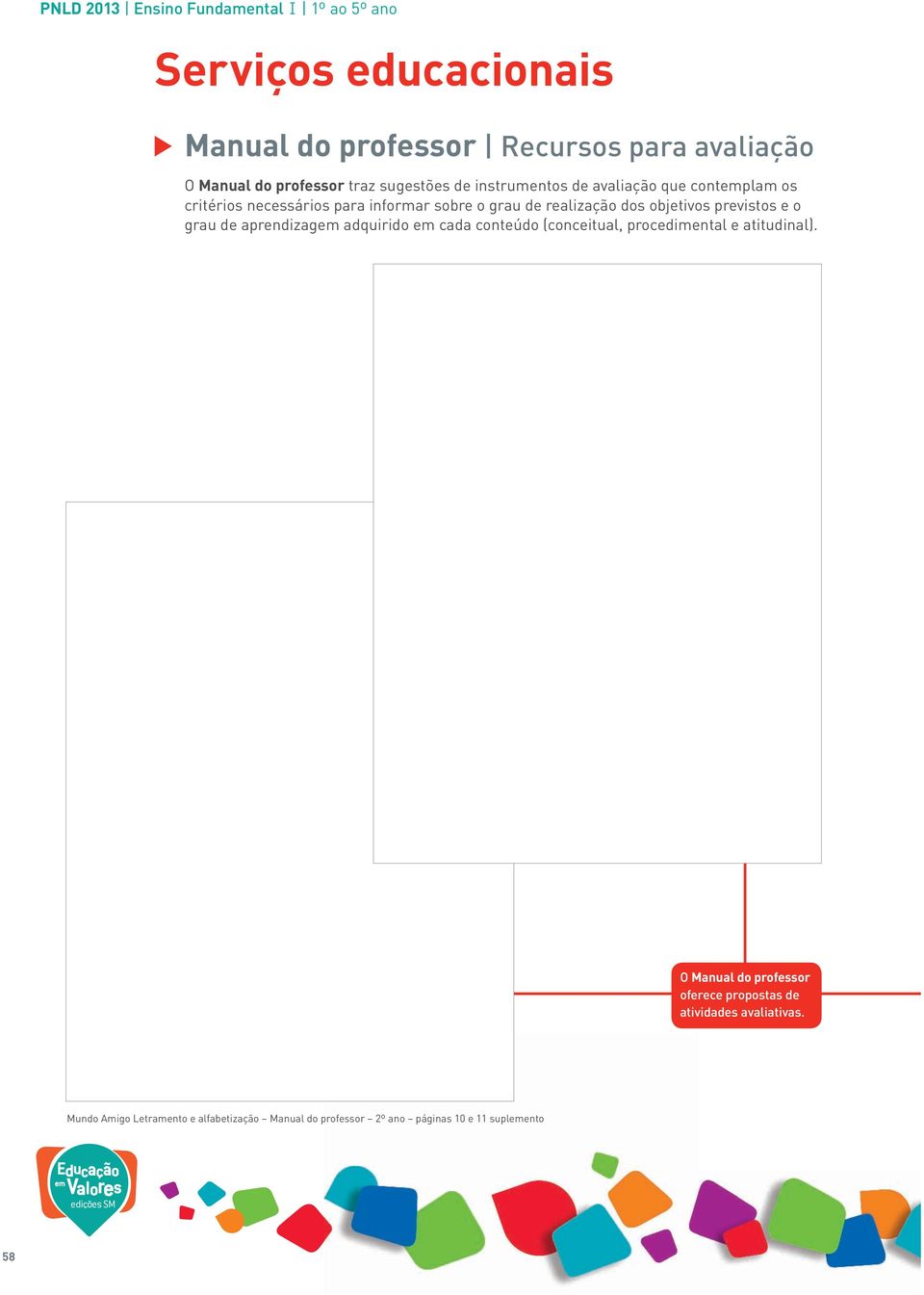 objetivos previstos e o grau de aprendizagem adquirido em cada conteúdo (conceitual, procedimental e atitudinal).