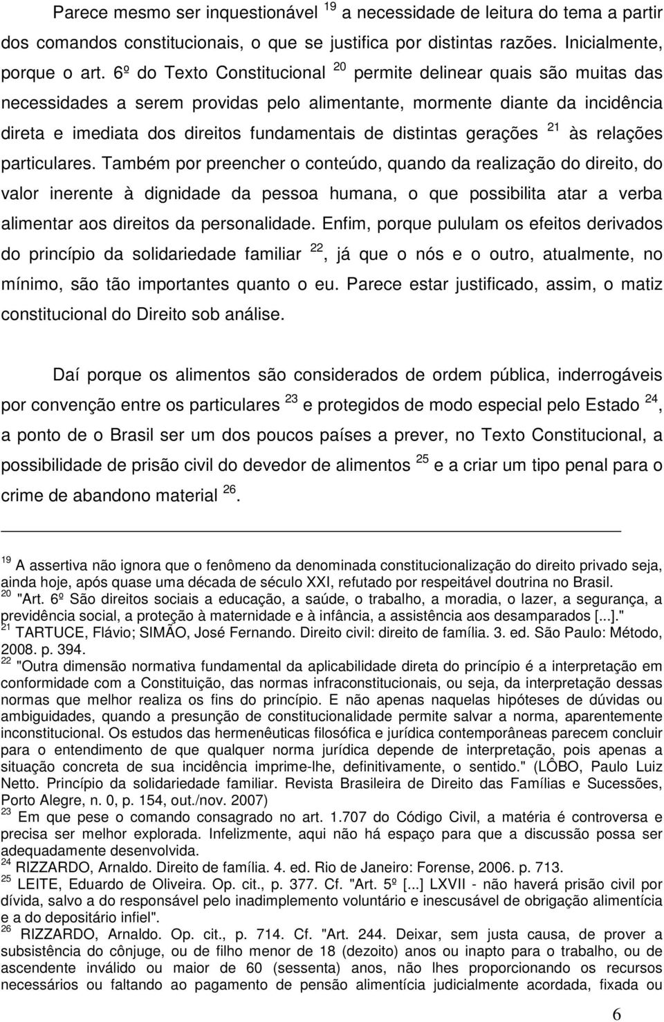 distintas gerações 21 às relações particulares.