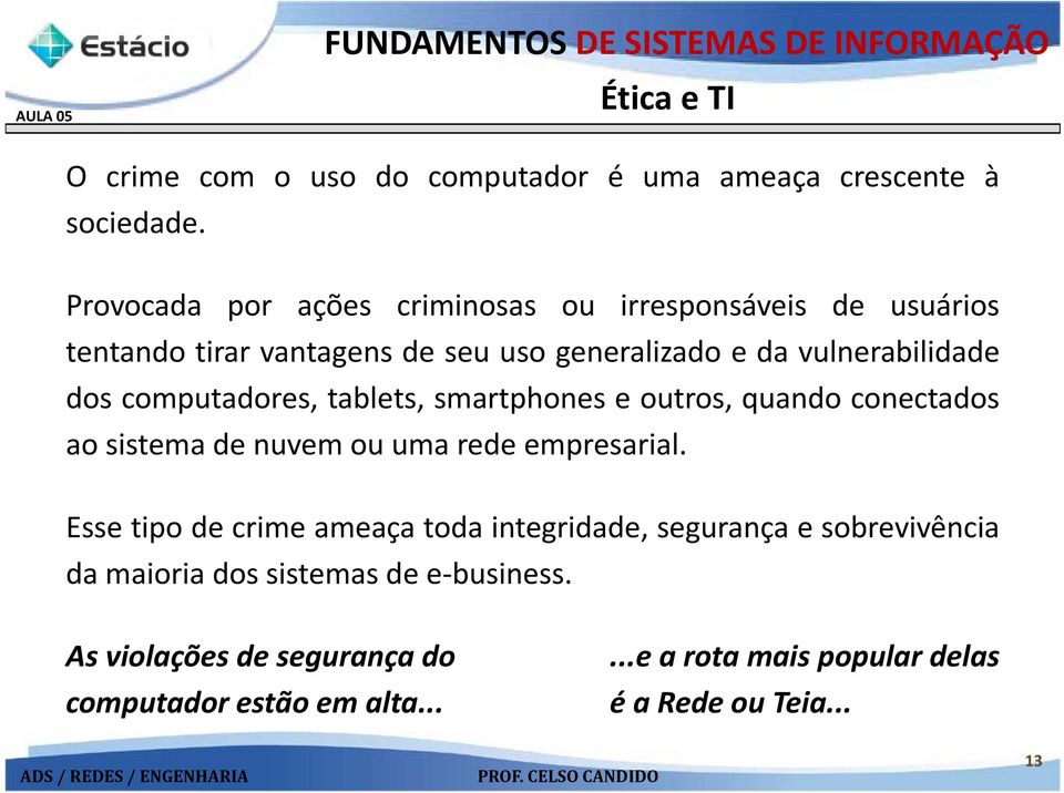 computadores, tablets, smartphones e outros, quando conectados ao sistema de nuvem ou uma rede empresarial.