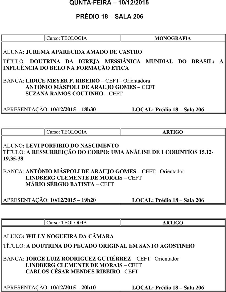 RESSURREIÇÃO DO CORPO: UMA ANÁLISE DE 1 CORINTÍOS 15.