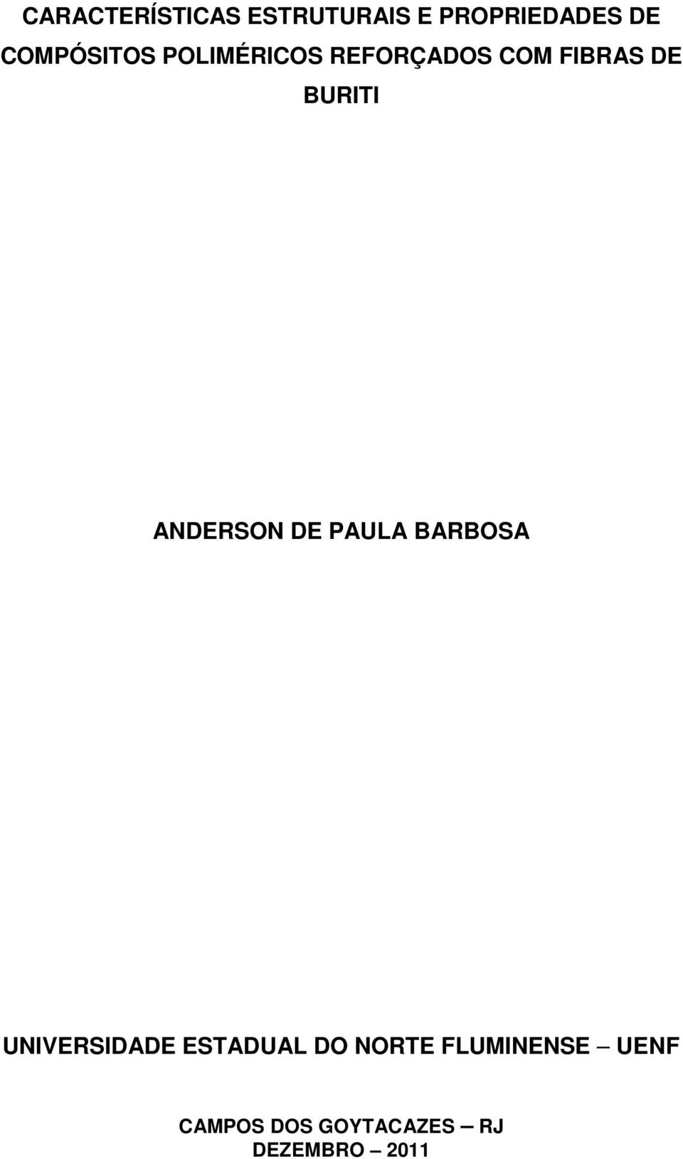 BURITI ANDERSON DE PAULA BARBOSA UNIVERSIDADE