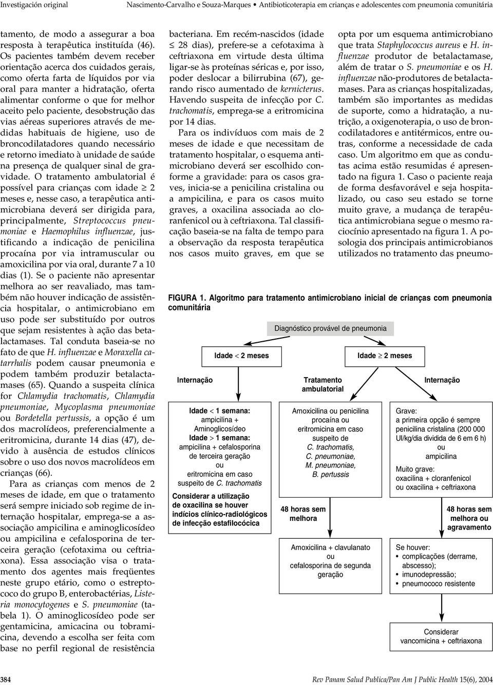 pelo paciente, desobstrução das vias aéreas superiores através de medidas habituais de higiene, uso de broncodilatadores quando necessário e retorno imediato à unidade de saúde na presença de