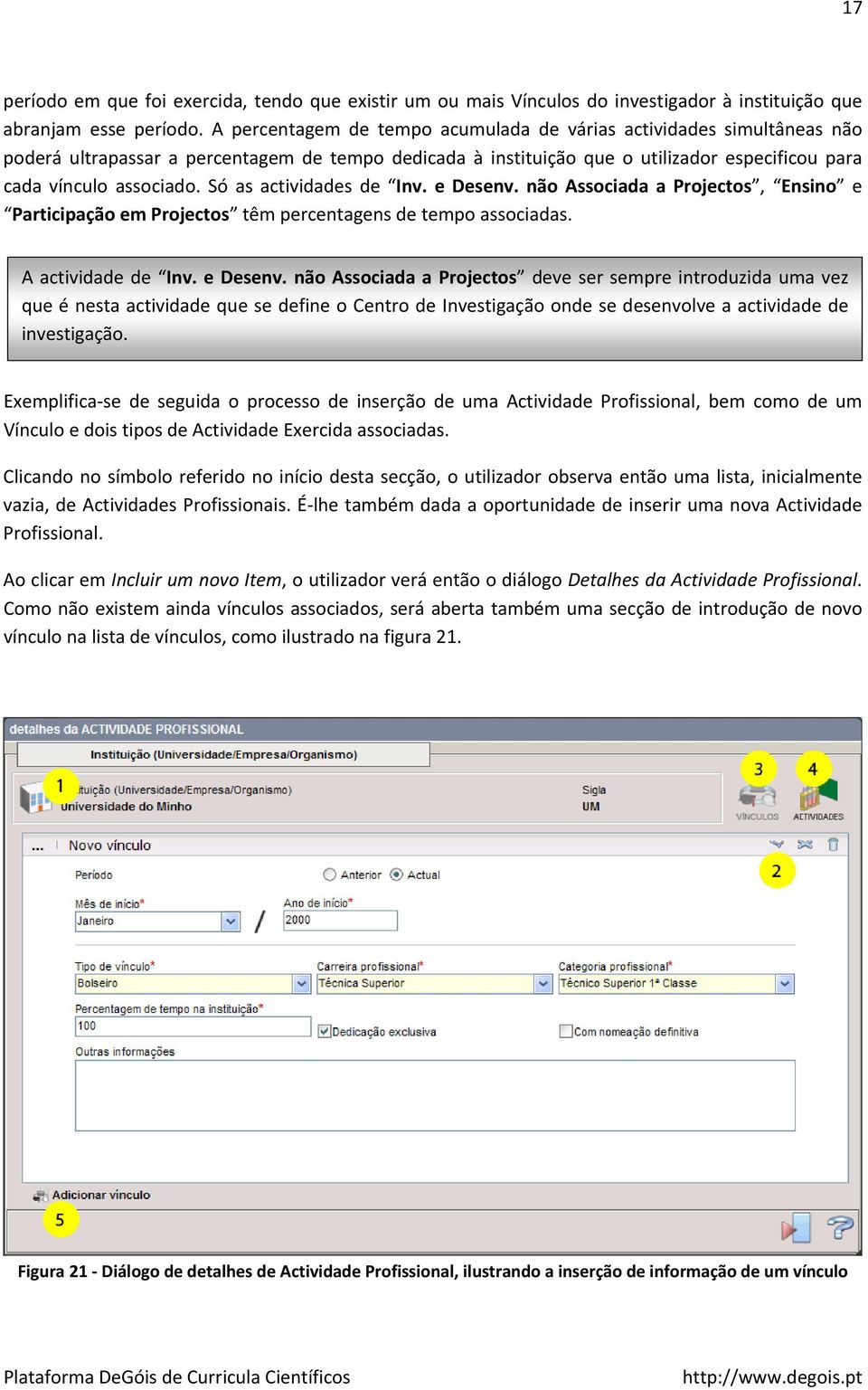 Só as actividades de Inv. e Desenv.