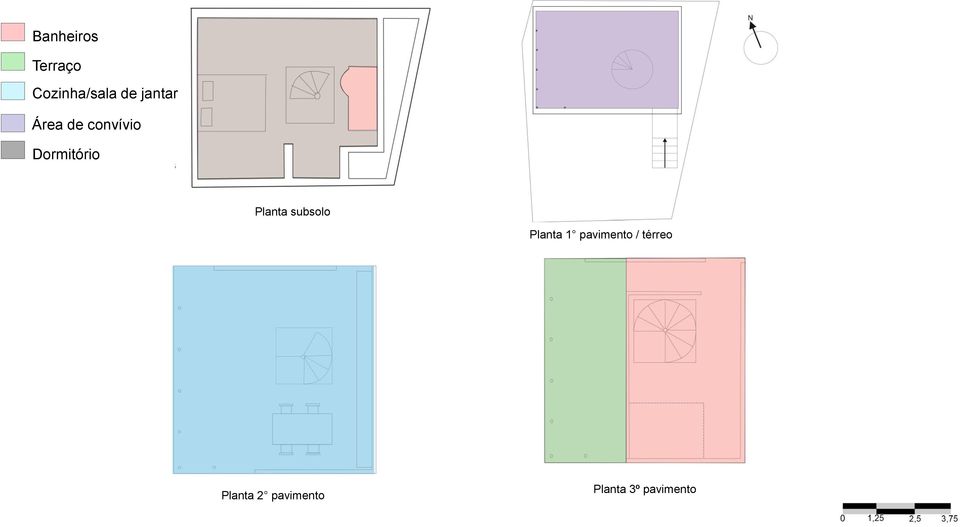 Planta subsolo Planta 1 pavimento /