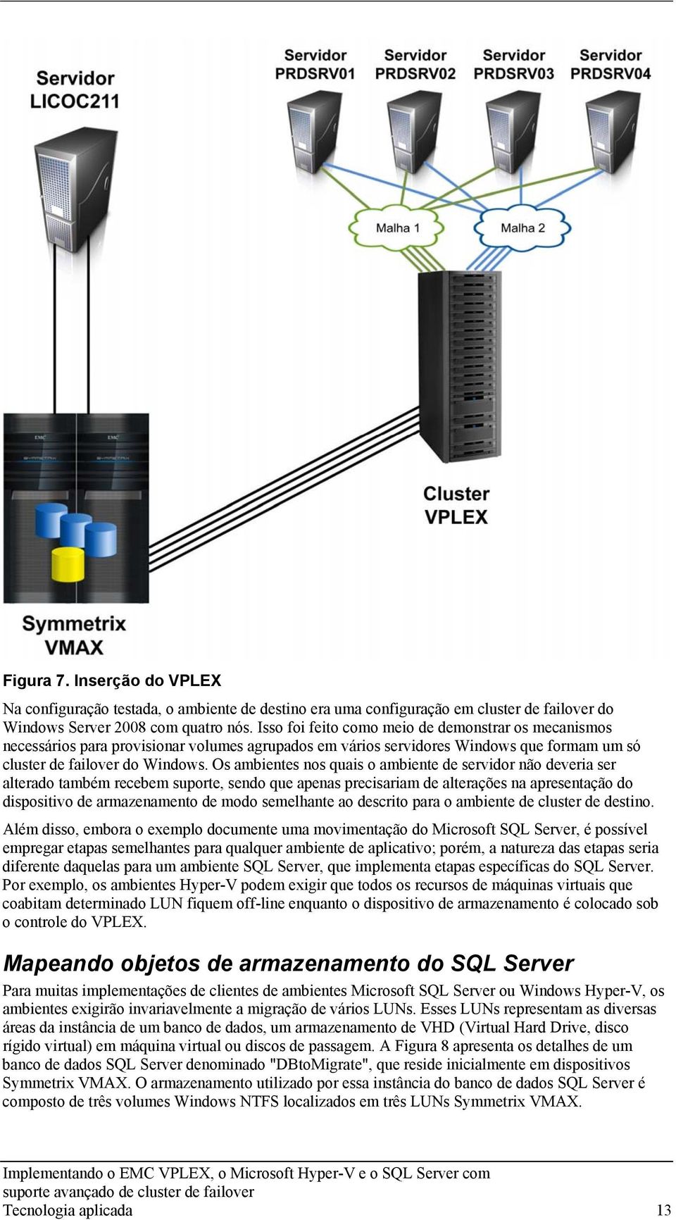 Os ambientes nos quais o ambiente de servidor não deveria ser alterado também recebem suporte, sendo que apenas precisariam de alterações na apresentação do dispositivo de armazenamento de modo