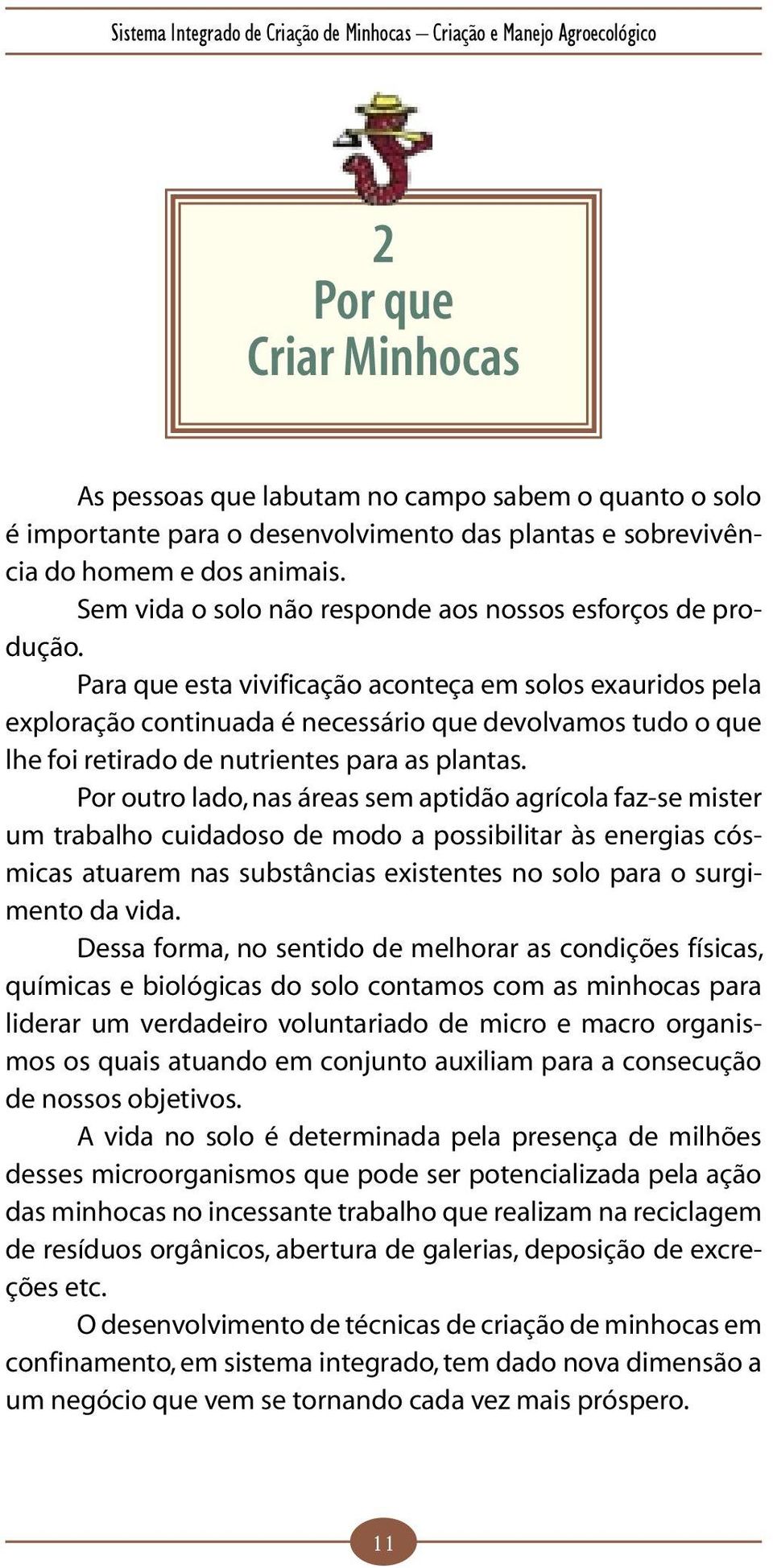 Para que esta vivificação aconteça em solos exauridos pela exploração continuada é necessário que devolvamos tudo o que lhe foi retirado de nutrientes para as plantas.