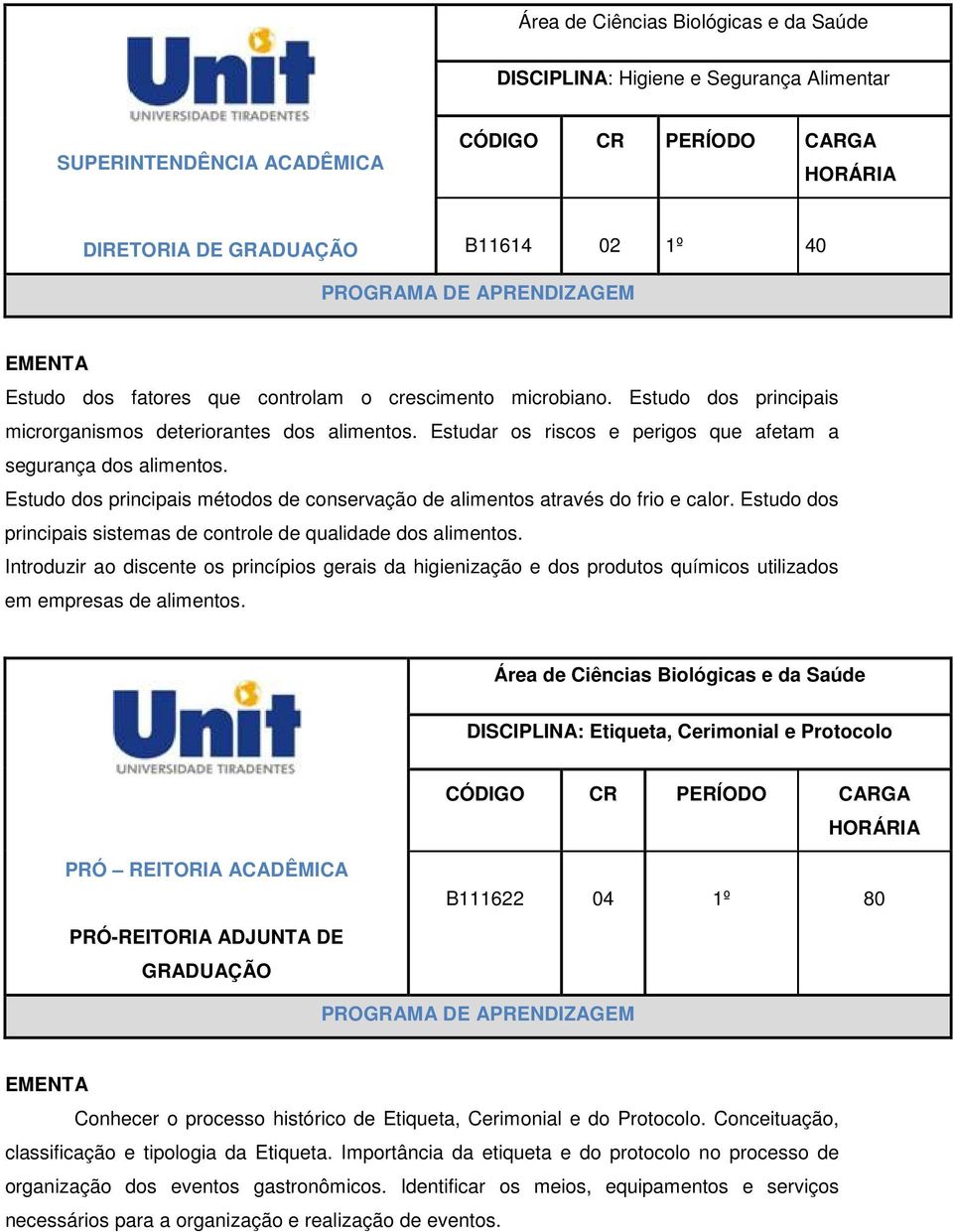 Estudo dos principais sistemas de controle de qualidade dos alimentos. Introduzir ao discente os princípios gerais da higienização e dos produtos químicos utilizados em empresas de alimentos.