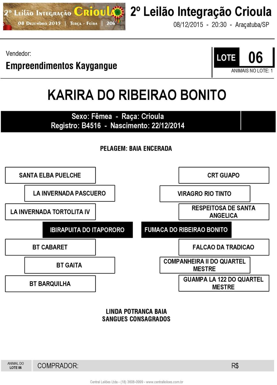 CABARET BT GAITA BT BARQUILHA VIRAGRO RIO TINTO RESPEITOSA DE SANTA ANGELICA FUMACA DO RIBEIRAO BONITO FALCAO DA