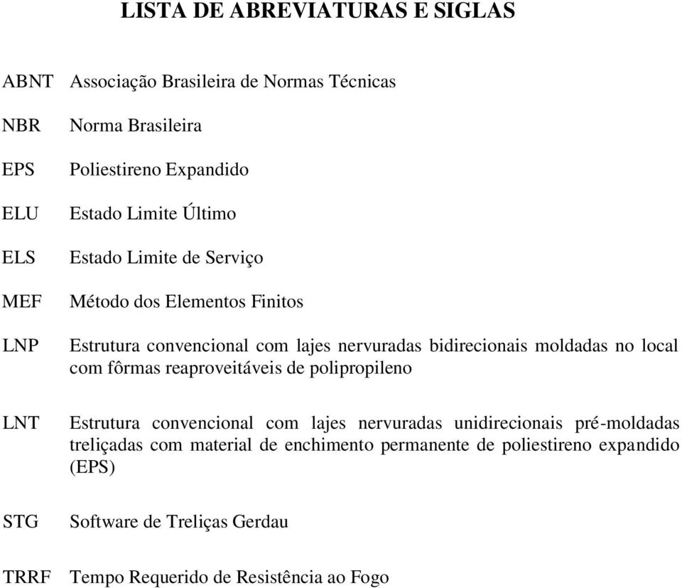 bidirecionais moldadas no local com fôrmas reaproveitáveis de polipropileno Estrutura convencional com lajes nervuradas unidirecionais