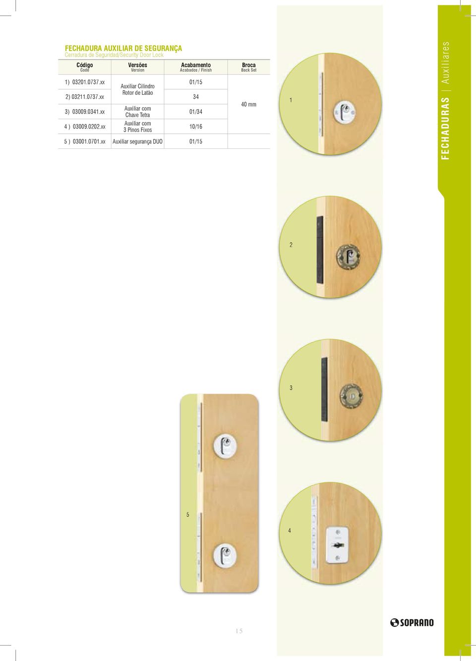 xx Auxiliar com Chave Tetra 01/34 4 ) 03009.0202.