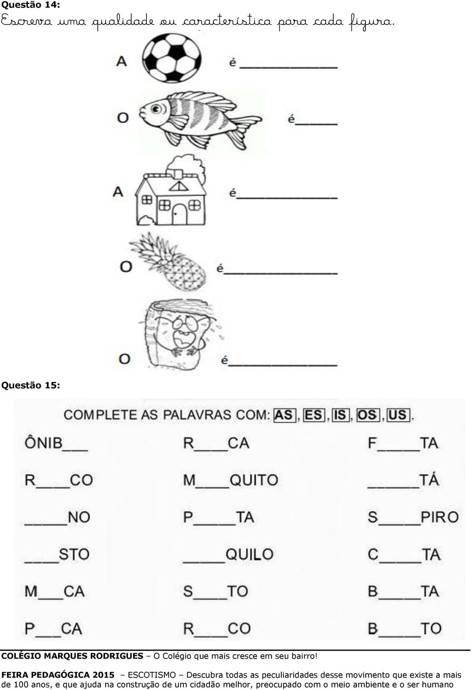 característica para