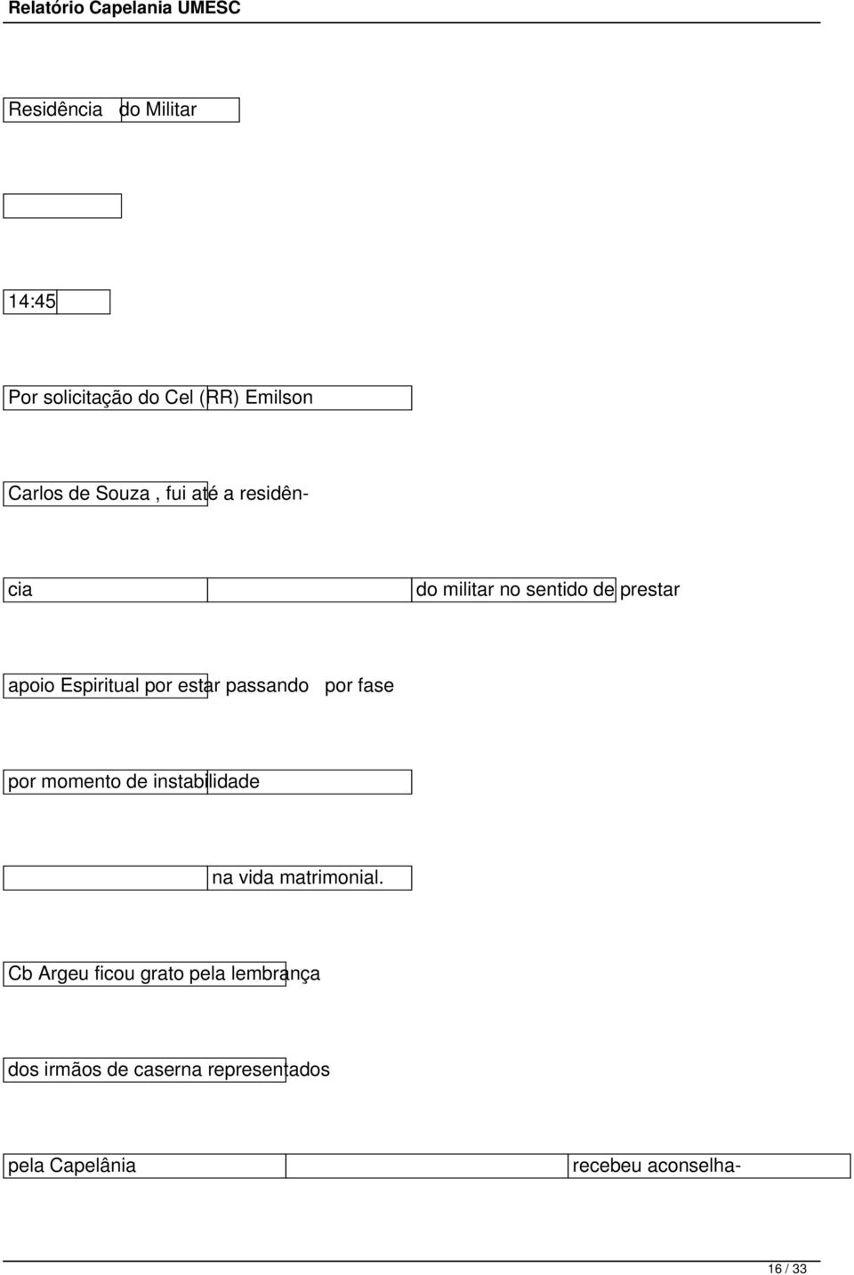 por fase por momento de instabilidade na vida matrimonial.