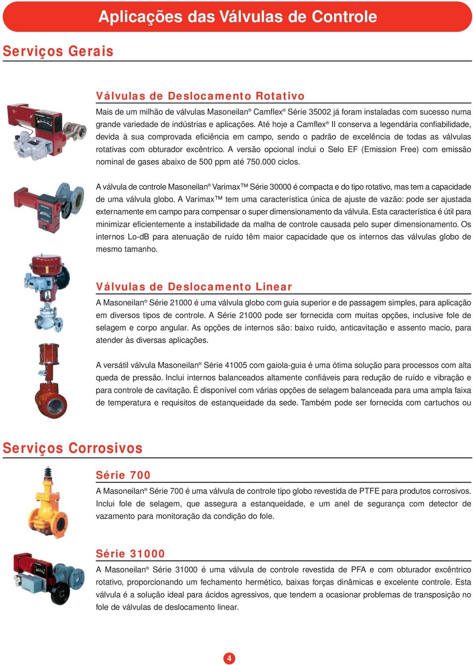 Até hoje a Camflex II conserva a legendária confiabilidade, devida à sua comprovada eficiência em campo, sendo o padrão de excelência de todas as válvulas rotativas com obturador excêntrico.