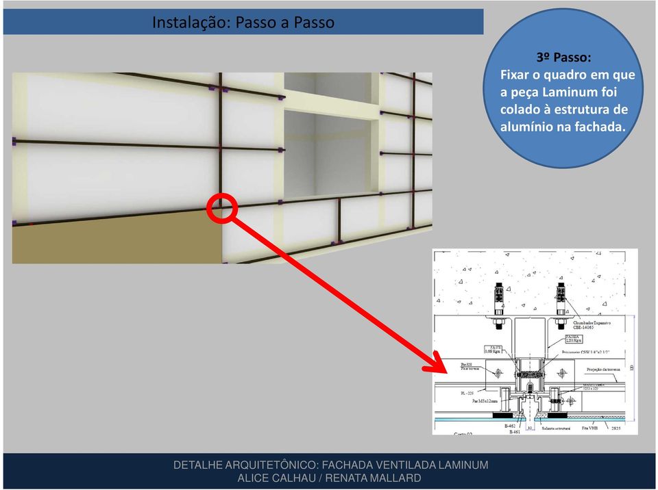 Laminum foi colado à