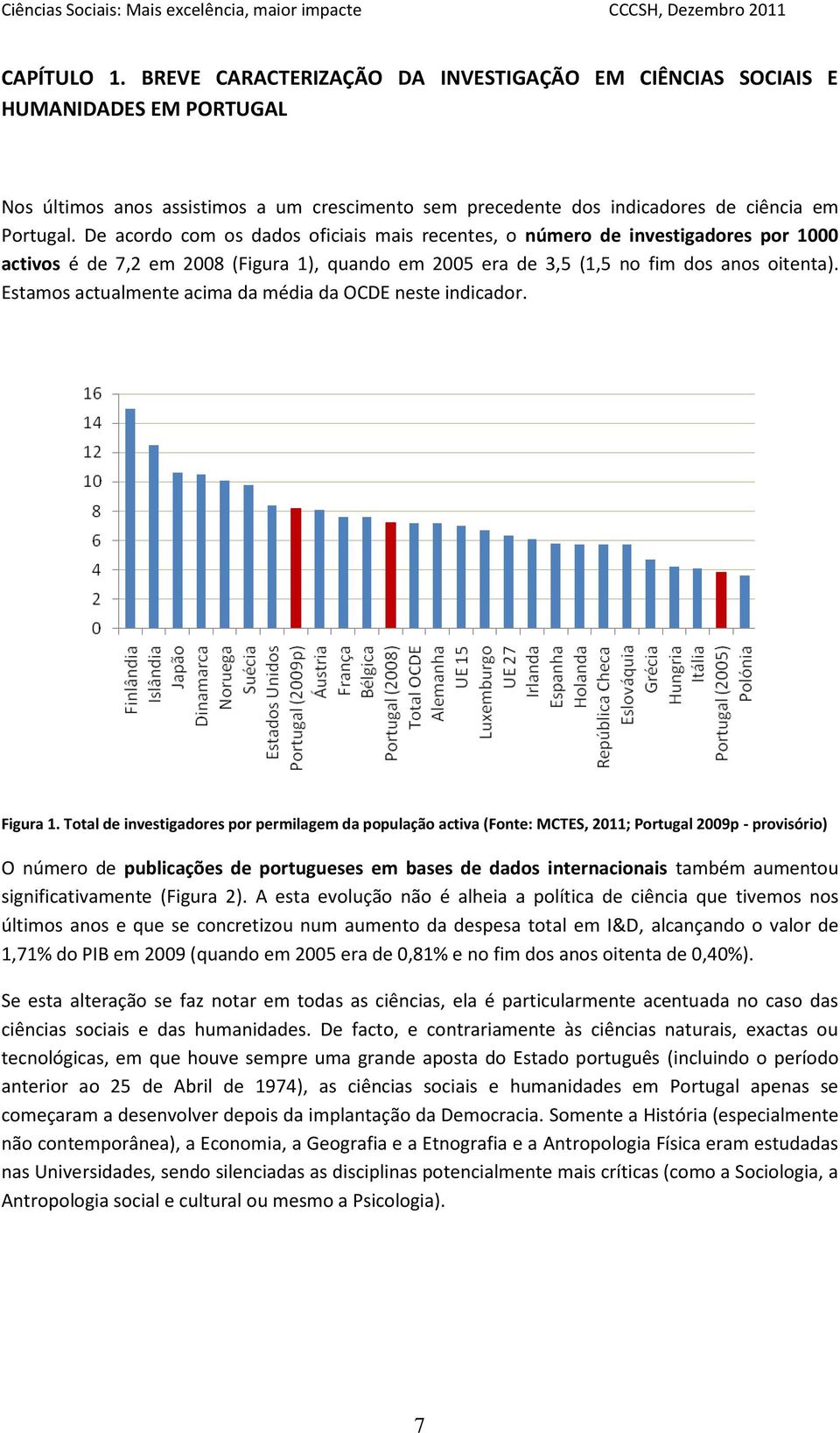 Estamos actualmente acima da média da OCDE neste indicador. Figura 1.