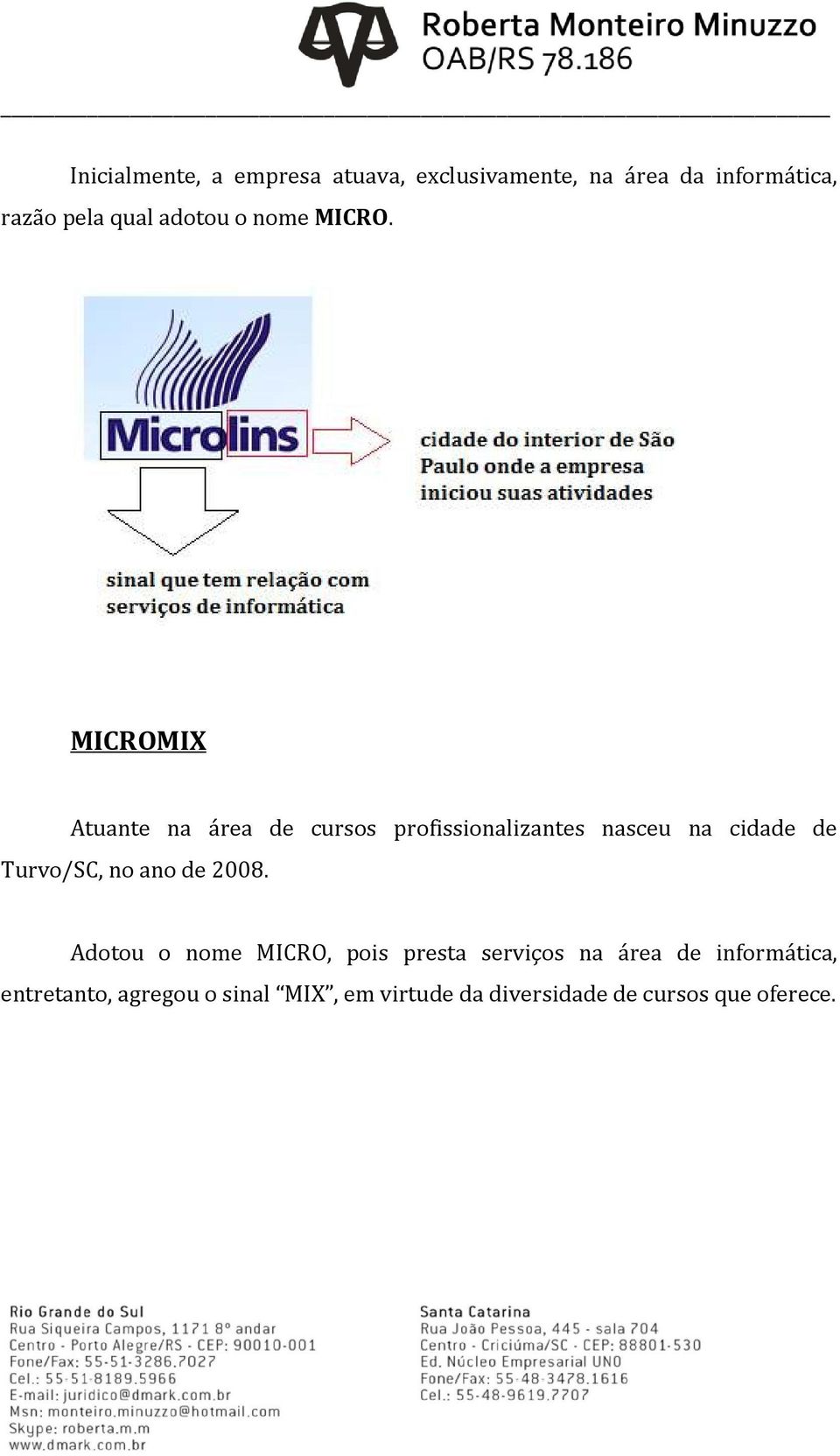 MICROMIX Atuante na área de cursos profissionalizantes nasceu na cidade de Turvo/SC, no