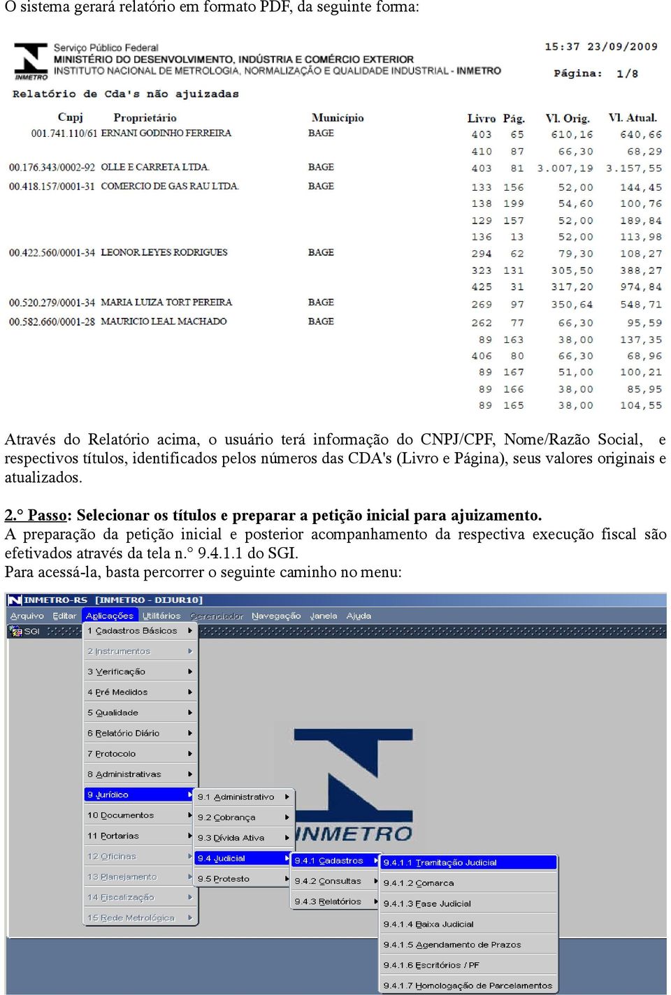 2. Passo: Selecionar os títulos e preparar a petição inicial para ajuizamento.