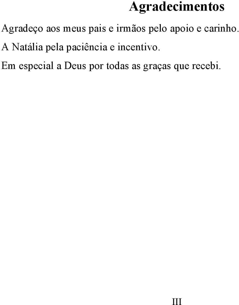 A Natália pela paciência e incentivo.