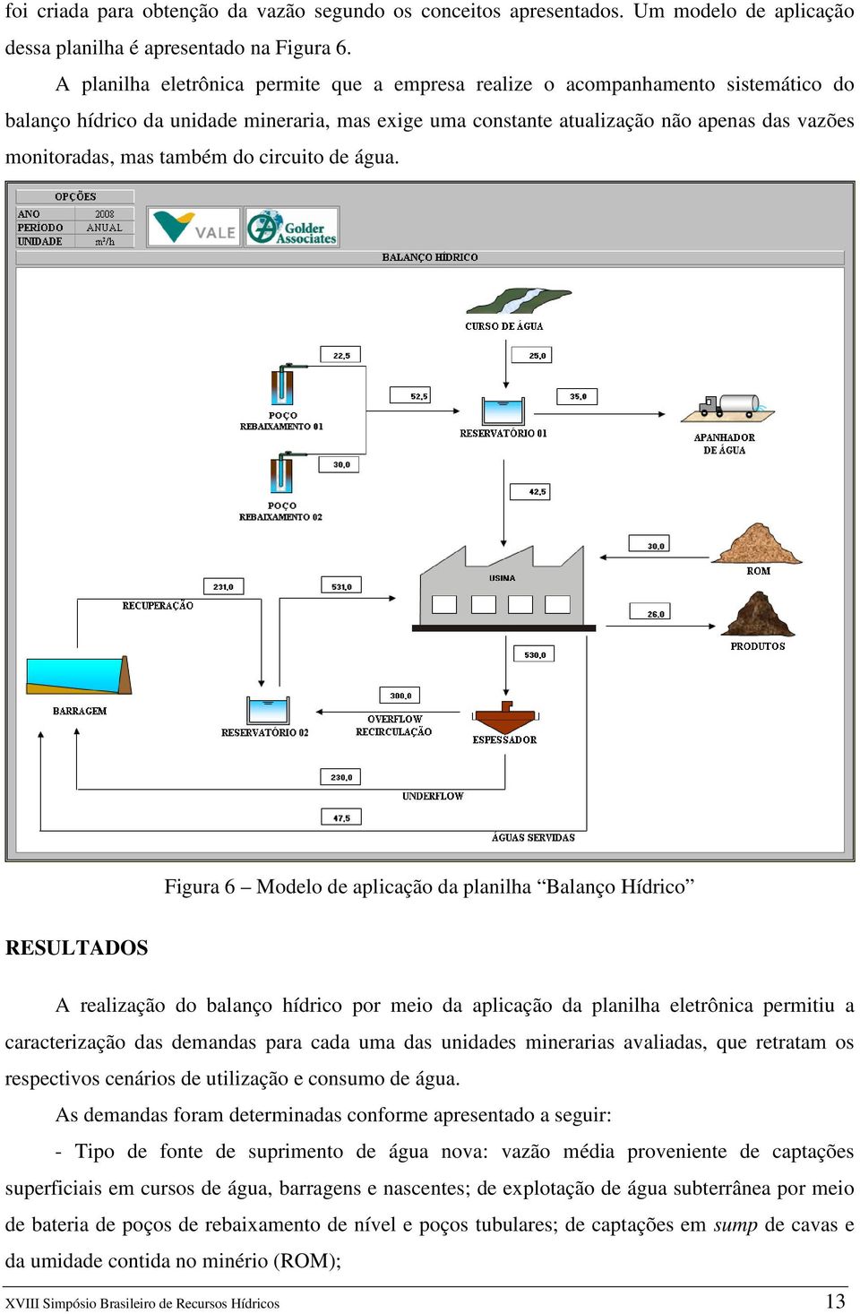 também do circuito de água.